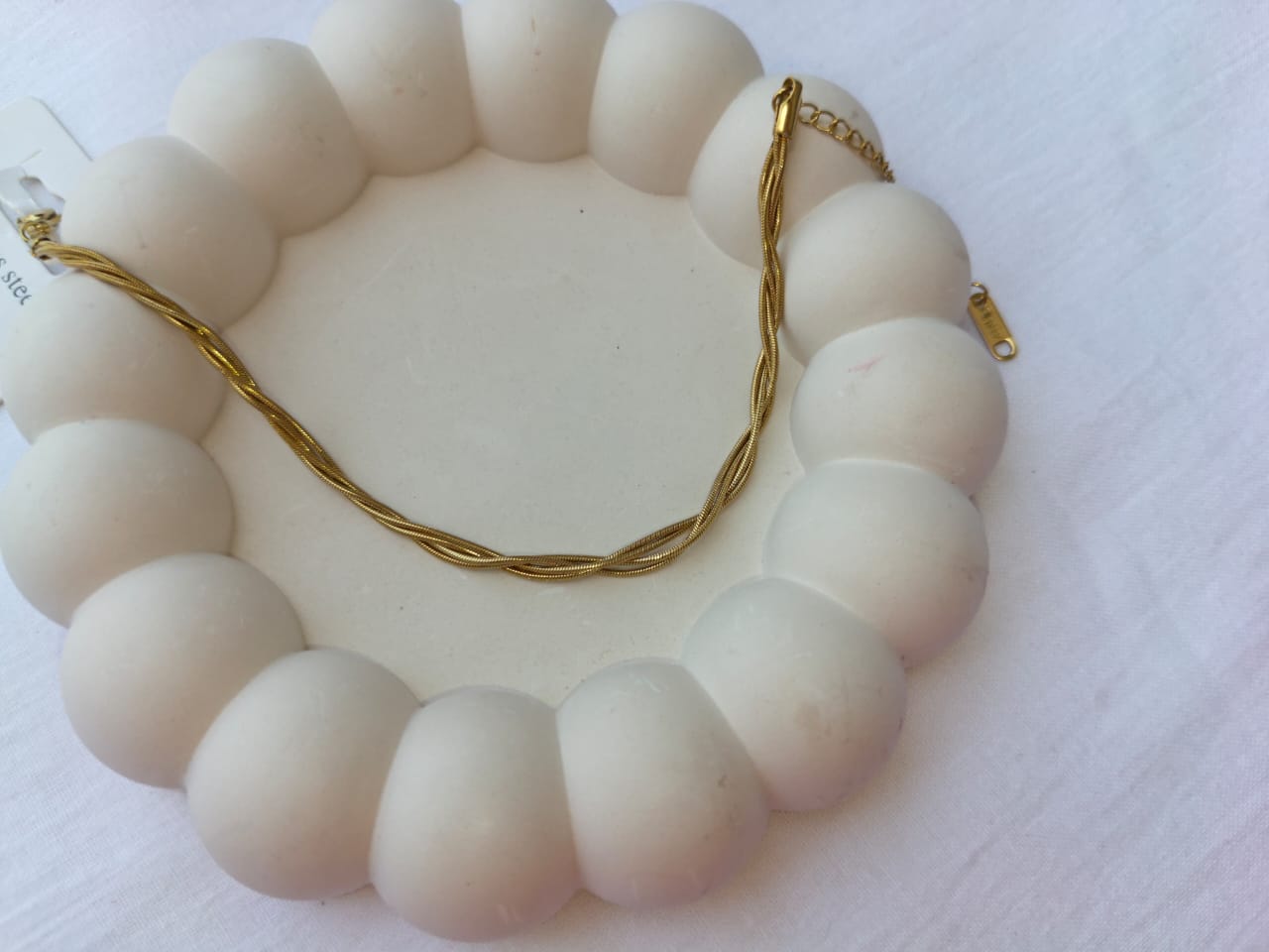 Elegant  Stainless Steel Link Chain Bracelet (Gold Plated, 316L)