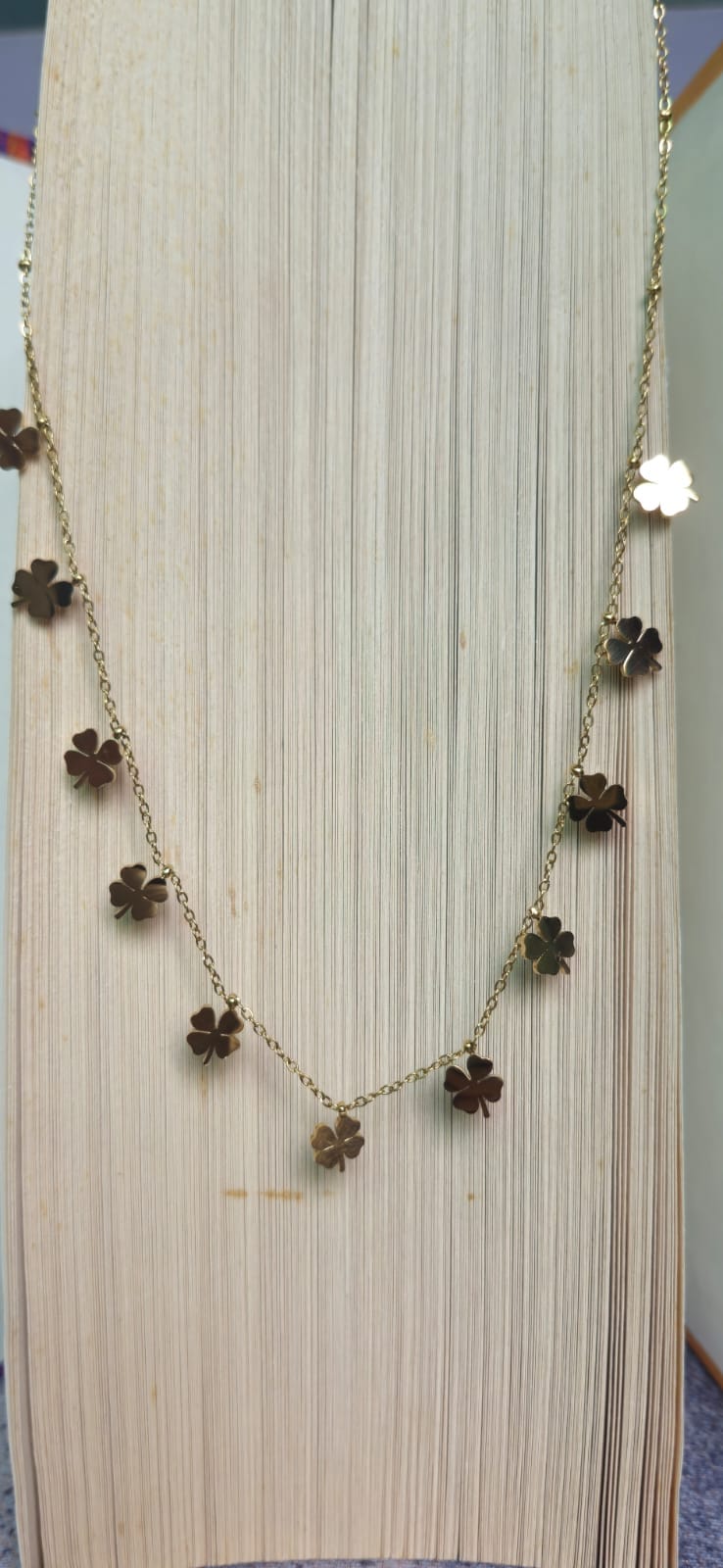 Leaf Clover Charm Necklace