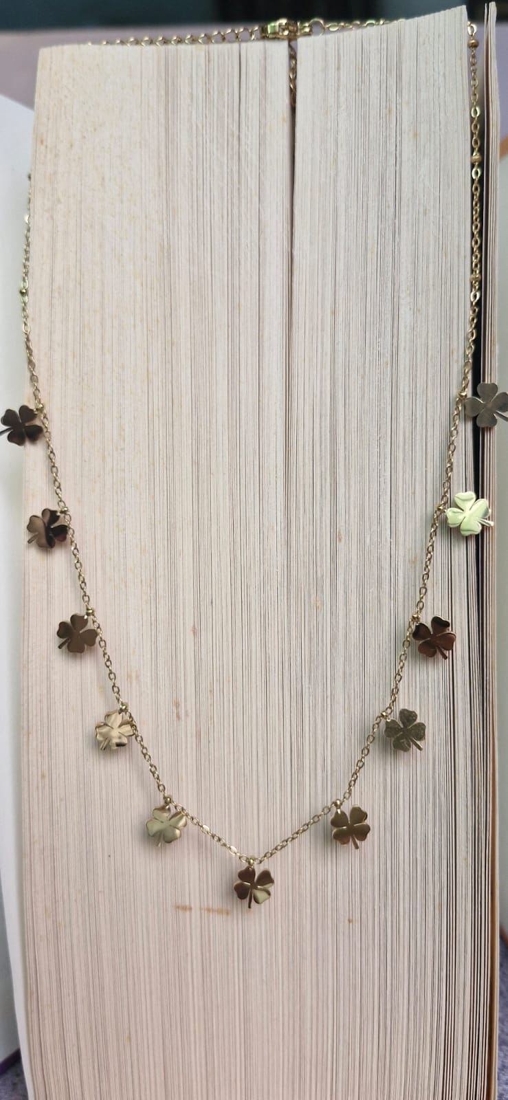 Leaf Clover Charm Necklace