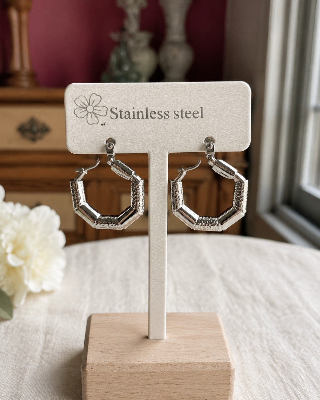 Modern Geometric Hoop Earrings